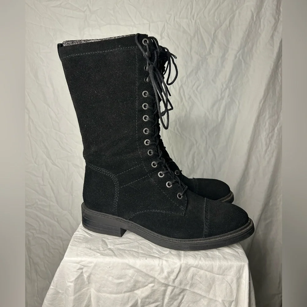Nine West Black Lace-Up Boots - Picture 2 of 8